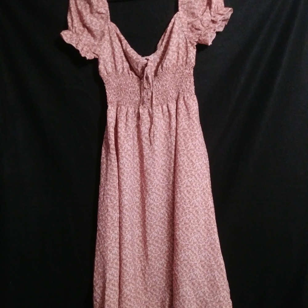 Elegant Pink Floral Dress